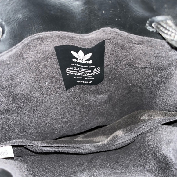 Adidas Faux Leather Drawstring Backpack - Picture 7 of 9